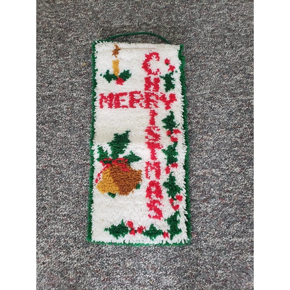 Vintage Merry Christmas Latchhook